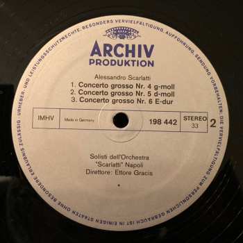 LP Alessandro Scarlatti: 6 Concerti Grossi  539959
