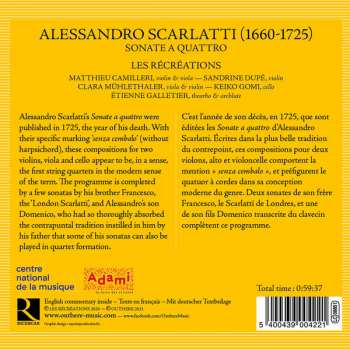 CD Alessandro Scarlatti: Sonate A Quattro 323224