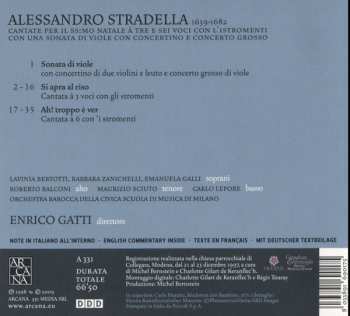 CD Alessandro Stradella: Cantate Per Il Santissimo Natale Con Una Sonata Di Viole 343452