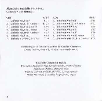 2CD Alessandro Stradella: Complete Violin Sinfonias 234915