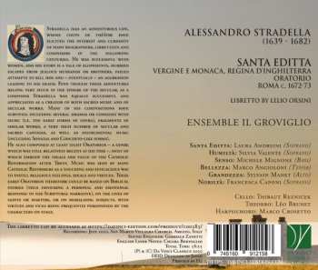 CD Alessandro Stradella: Santa Editta - Vergine E Monaca, Regina D'Inghilterra (Oratorio, Roma C. 1672-73) 375944
