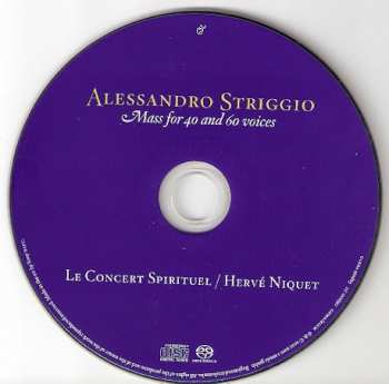 SACD Alessandro Striggio: Mass For 40 And 60 Voices 188924