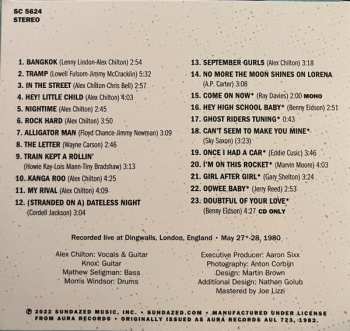 CD Alex Chilton: Live In London : Encore Edition 535998