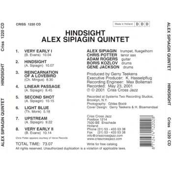 CD Alex Sipiagin Quintet: Hindsight 501257
