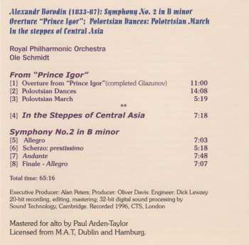 CD Alexander Borodin: Symphony No. 2 / Prince Igor / Polovtsian 314118