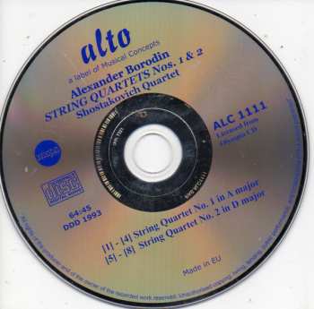 CD Alexander Borodin: String Quartets 1 & 2