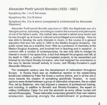 CD Alexander Borodin: Symphonies Nos. 1, 2, And 3 353265