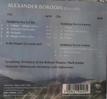 2CD Alexander Borodin: Symphonies Nos. 1-3/In The Steppes Of Central Asia 439298