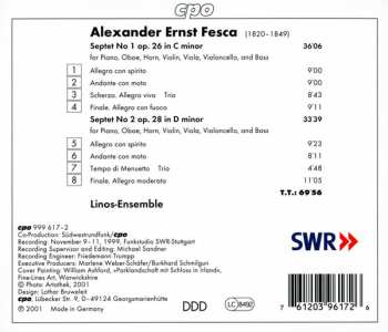 CD Alexander Ernst Fesca: Septets Opp. 26 & 28 111447