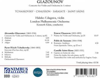 CD Alexander Glazunov: Glazunov: Concerto For Violin And Orchestra In A Minor 126590