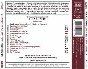 CD Alexander Glazunov: Les Ruses D'Amour (Ballet) 323121