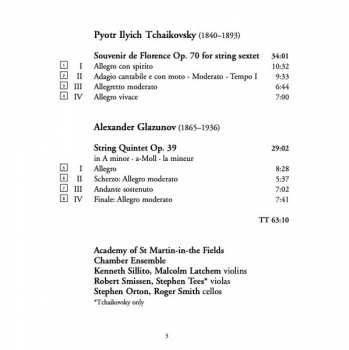 CD Alexander Glazunov: String Quintet Op. 39 / Souvenir De Florence String Sextet Op. 70 303204