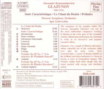 CD Alexander Glazunov: Suite Caractéristique / Le Chant du Destin - Préludes 307744