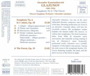 CD Alexander Glazunov: Symphony No. 6 • The Forest (Fantasy) 235470