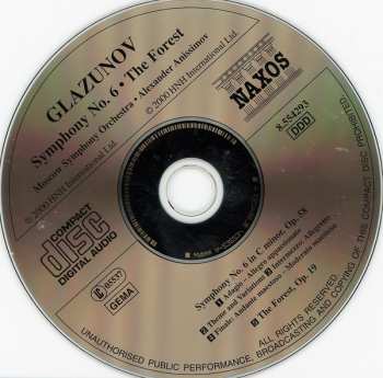 CD Alexander Glazunov: Symphony No. 6 • The Forest (Fantasy) 235470