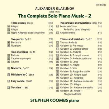 CD Alexander Glazunov: The Complete Solo Piano Music - 2 292540