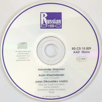 CD Alexander Glazunov: Violin Concertos 329719