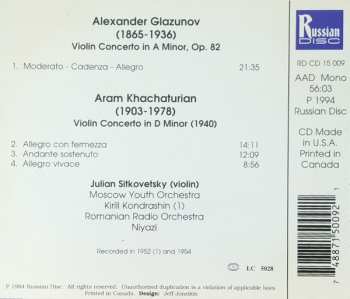 CD Alexander Glazunov: Violin Concertos 329719