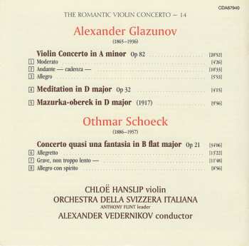 CD Alexander Glazunov: Violin Concertos 187551