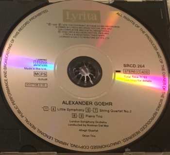 CD Alexander Goehr: Little Symphony / String Quartet no. 2 / Piano Trio 374240