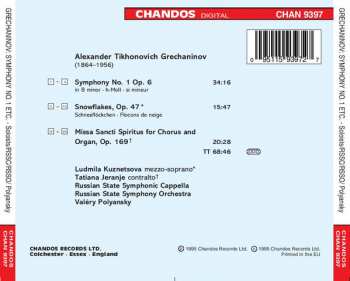 CD Alexander Gretchaninov: Symphony No. 1 / Snowflakes / Missa Sancti Spiritus 327749