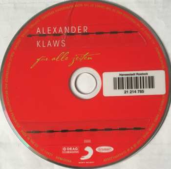 CD Alexander Klaws: Für Alle Zeiten 448579