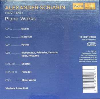 12CD/Box Set Alexander Scriabine: 150th Anniversary / Piano Works 468969