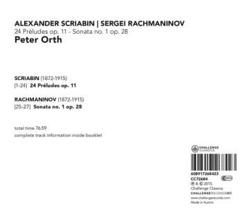 CD Alexander Scriabine: 24 Préludes Op. 11 - Sonata No. 1 Op. 28 455455