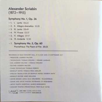 CD Alexander Scriabine: Symphony No. 1, Op. 26 •  Prometheus: The Poem Of Fire, Op. 60 185655