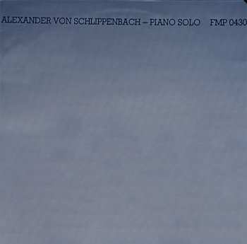 Album Alexander von Schlippenbach: Piano Solo