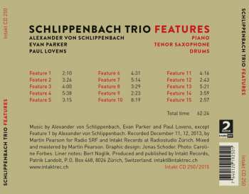 CD Alexander von Schlippenbach Trio: Features 350227