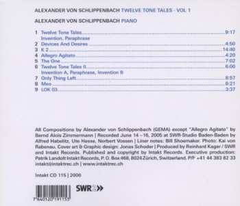 CD Alexander von Schlippenbach: Twelve Tone Tales · Vol I 99515