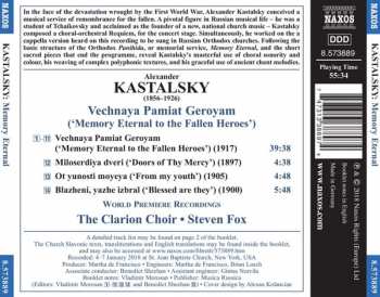 CD Alexandr Kastalsky: Memory Eternal  244487