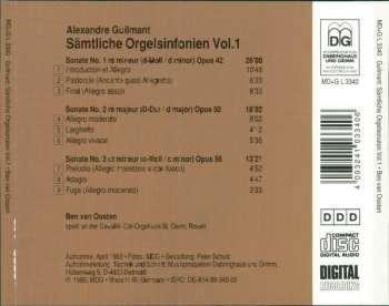 CD Alexandre Guilmant: Sämtliche Orgelsonaten Vol.1