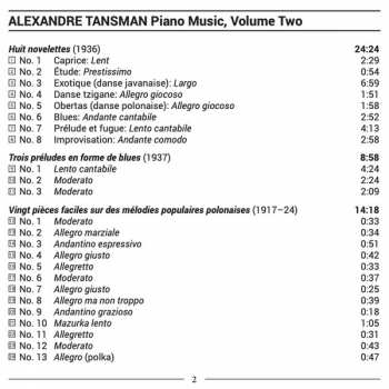 CD Alexandre Tansman: Piano Music, Volume Two 392127