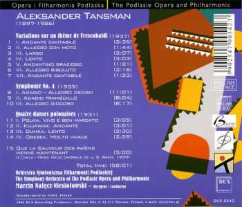 CD Alexandre Tansman: Works For Orchestra 330631