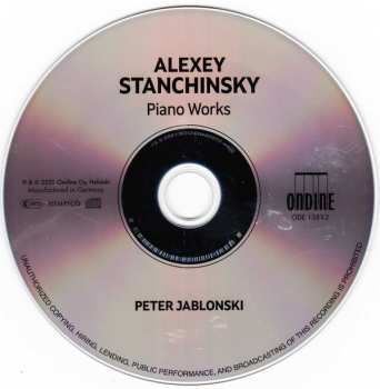 CD Alexei Stanchinsky: Piano Works 487805