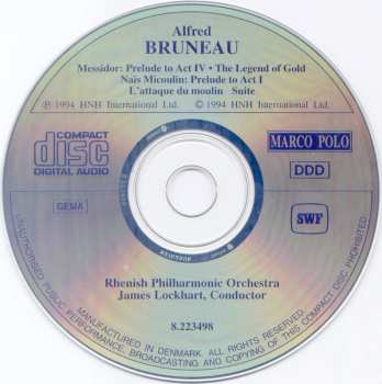 CD Alfred Bruneau: Orchestral Highlights 523448