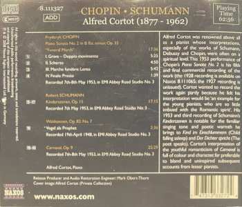 CD Alfred Cortot: Chopin Piano Sonata No. 2, Op. 35 / Schumann Kinderszenen, Op. 15 / Carnaval Op. 9 / 1948 - 1953 Recordings 347916