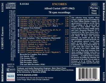CD Alfred Cortot: Encores 118553