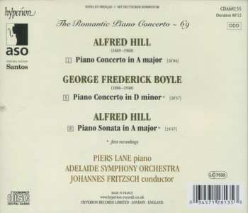 CD Alfred Hill: Piano Concerto In A Major/Piano Sonata In A Major/Piano Concerto In D Minor 351729
