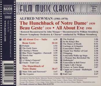 CD Alfred Newman: The Hunchback Of Notre Dame / Beau Geste / All About Eve 335404