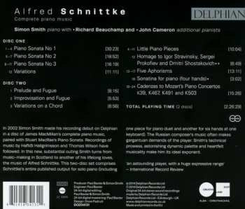 2CD Alfred Schnittke: Complete Piano Music 303194