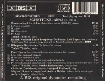 CD Alfred Schnittke: Cello Concerto No. 1 / Klingende Buchstaben / Four Hymns 483921
