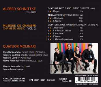 CD Alfred Schnittke: Quatuor Et Quintette Avec Piano, Trio à Cordes 342863