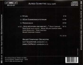 CD Alfred Schnittke: Ritual / (K)ein Sommernachtstraum / Passacaglia / Seid Nüchtern Und Wachet (Faust Cantata) 473984