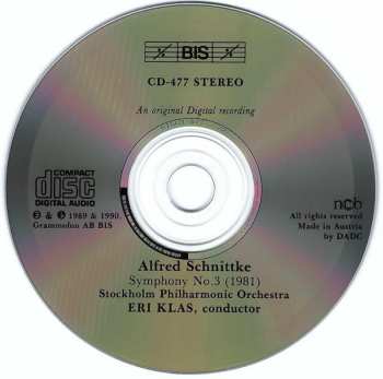 CD Alfred Schnittke: Symphony No. 3 473914