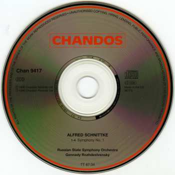 CD Alfred Schnittke: Symphony No. 1 296038