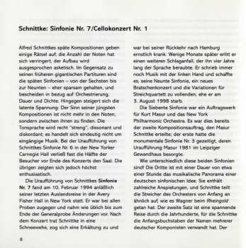CD Alfred Schnittke: Symphony No. 7 / Cello Concerto No. 1 297938