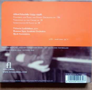 CD Alfred Schnittke: Concerto For Piano - Variations On One Chord - Improvisation & Fugue 450034